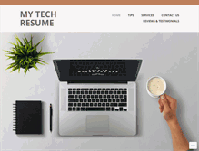 Tablet Screenshot of mytechresume.com